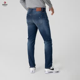 [ẨN] Quần jean nam ống col vừa GENVIET JEANS vải denim cao cấp co giãn nhẹ basic dễ phối đ 8375 6
