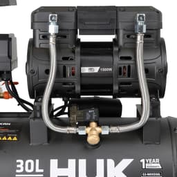 [Không Dầu] Máy nén khí 30 lít Không Dầu HUKAN N3-NKKD30L, 1500w 2HP - 8 Bar, Có Điều khiển áp suất 4