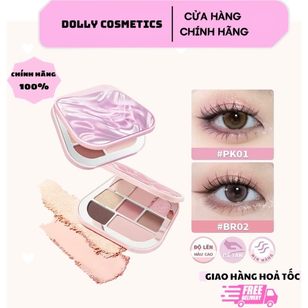 Bảng Phấn Mắt FOCALLURE Bền Màu Dưỡng Ẩm Lâu Trôi Chống Thấm Nước 9.6g