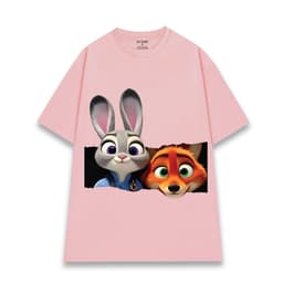 Áo Thun NICK và JUDY DỄ THƯƠNG SIÊU TREND Vải Cotton 100% Dày Mịn Mát Phom Rộng Oversize Unisex. 4