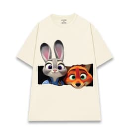 Áo Thun NICK và JUDY DỄ THƯƠNG SIÊU TREND Vải Cotton 100% Dày Mịn Mát Phom Rộng Oversize Unisex. 1