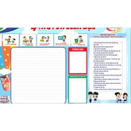 LH 3 - BẢNG TIN LIÊN ĐỘI, TRANG TRÍ PHÒNG ĐỘI, TRANG TRÍ LỚP HỌC 3
