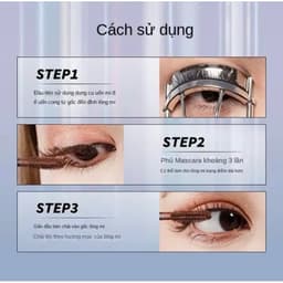 Mascara PIARA giữ mi cong lâu, chống thấm nước, làm dày dài mi 4