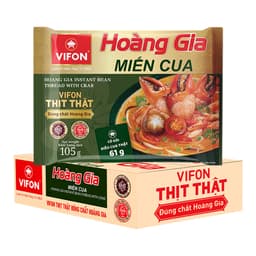 Thùng 18 gói Hoàng gia Miến cua 105gr/gói 3