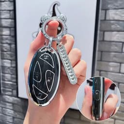 Bao Ốp Chìa Khoá Hyundai SantaFe 2024-2026 Chất Liệu TPU Dẻo Bảo Vệ Smartkey Toàn Diện HongMinhAuto88 9