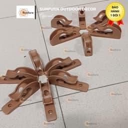 COMBO 2 Pát Móc Nhựa Giữ Chân Bàn Xếp Gọn SUNFURN - Phụ Kiện Khóa Chân Bàn  Cafe, Dã Ngoại - Không kèm vít 7