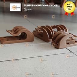 COMBO 2 Pát Móc Nhựa Giữ Chân Bàn Xếp Gọn SUNFURN - Phụ Kiện Khóa Chân Bàn  Cafe, Dã Ngoại - Không kèm vít 6