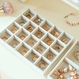 Khay Đựng Trang Sức Bằng Nỉ Nhung Cao Cấp Giúp Bảo Quản Trang Sức Chống Trầy Xước 9