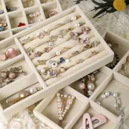 Khay Đựng Trang Sức Bằng Nỉ Nhung Cao Cấp Giúp Bảo Quản Trang Sức Chống Trầy Xước 1