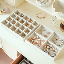 Khay Đựng Trang Sức Bằng Nỉ Nhung Cao Cấp Giúp Bảo Quản Trang Sức Chống Trầy Xước 7