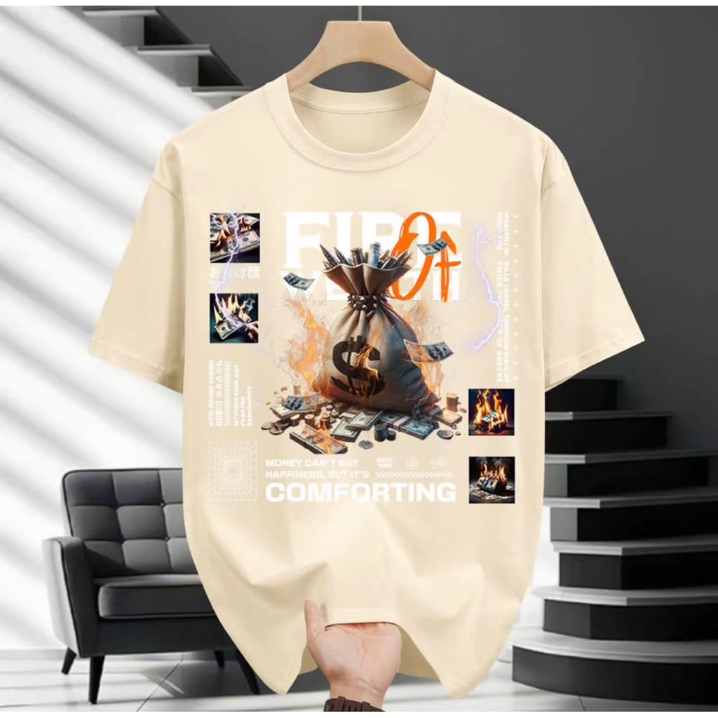 Áo thun Unisex Nam Nữ in hình TÚI TIỀN, chất cotton 100% - BOONE - BNE00204