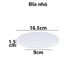 Đĩa Nhựa Tròn Phip Dày, Đĩa Đựng Thức Ăn Sang Trọng Dùng Gia Đình Nhà Hàng - DOMUS 3