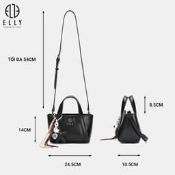 [Tặng hộp 20.10] Túi xách nữ ELLY EL396 da tổng hợp đeo vai đeo chéo xách tay thời trang cao cấp 3