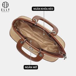 Túi Xách Nữ ELLY EL397 Da Tổng Hợp Cao Cấp Đeo Vai Đeo Chéo Xách Tay Thời Trang Hiện Đại Thanh Lịch 5
