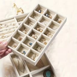 Khay Đựng Trang Sức Bằng Nỉ Nhung Cao Cấp Giúp Bảo Quản Trang Sức Chống Trầy Xước 5