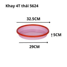 Khay Nhựa Tròn Đựng Thực Phẩm, Khay Thái 3T6 4T Đựng Hoa Quả Việt Nhật 5623/5624 - DOMUS 5