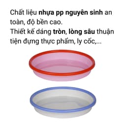 Khay Nhựa Tròn Đựng Thực Phẩm, Khay Thái 3T6 4T Đựng Hoa Quả Việt Nhật 5623/5624 - DOMUS 2