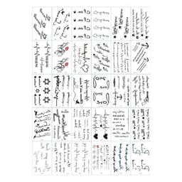 (LT) Hình Xăm Dán Cổ Phong Hoa Bỉ Ngạn Tiên Hiệp Anime Sticker Tattoo Mini Cute Y2K Gothic Punk Aesthetic 8