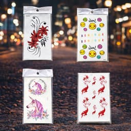 (LT) Hình Xăm Dán Cổ Phong Hoa Bỉ Ngạn Tiên Hiệp Anime Sticker Tattoo Mini Cute Y2K Gothic Punk Aesthetic 5