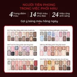 Bảng Phấn Mắt CHEERYEP 16 Ô Natural Star Đa Năng Dễ Dùng Chuẩn Màu Lâu Trôi Đa Dạng Bảng Màu Nhũ Lì 7