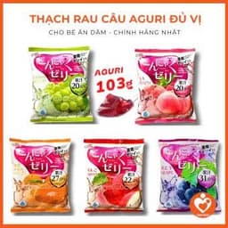 [NHẬT BẢN] THẠCH TRÁI CÂY AGURI Konjac Jelly - Giàu Chất Xơ Hỗ Trợ Tiêu Hóa Cho Bé 2