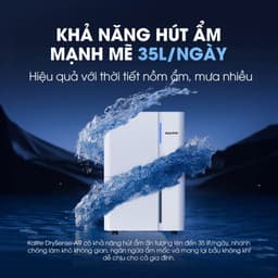 Máy Hút Ẩm KALITE Drysense-A9 - Công Nghệ Ion Âm Giảm Âu Lo - Dung Tích Bình Chứa Lớn 5L 4