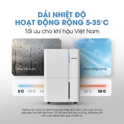 Máy Hút Ẩm KALITE Drysense-A9 - Công Nghệ Ion Âm Giảm Âu Lo - Dung Tích Bình Chứa Lớn 5L 5