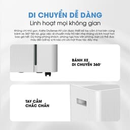 Máy Hút Ẩm KALITE Drysense-A9 - Công Nghệ Ion Âm Giảm Âu Lo - Dung Tích Bình Chứa Lớn 5L 8
