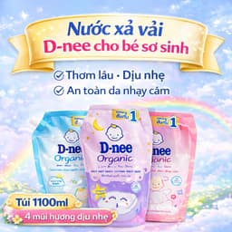 Nước xả vải Dnee Thái Lan làm mềm vải, nhiều mùi hương, an toàn và dịu nhẹ cho bé túi 550ml/1100ml 1