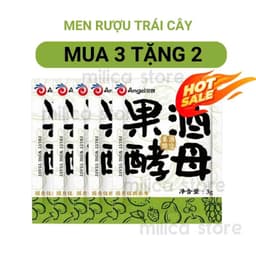 [KHO SỈ] Men ủ trái cây, men thực phẩm lên men hoa quả Angel , gói 3gram ủ được 15kg trái cây 1
