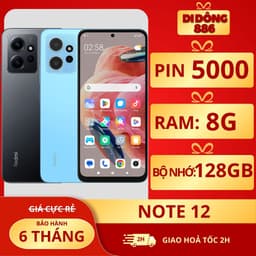 ĐIỆN THOẠI NOTE 12 RAM 8G/128GB PIN 5000MAH, ĐIỆN THOẠI GIÁ RẺ TẶNG ĐẦY ĐỦ PHỤ KIỆN! 1