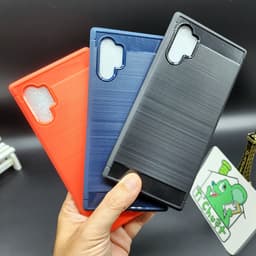 Ốp Lưng Chống Sốc cho SS Galaxy Note 10 PLUS Vân 3D Carbon Phay Xước 2