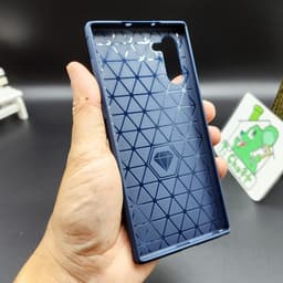 Ốp Lưng Chống Sốc cho SS Galaxy Note10 / Note 10 6.3" Vân 3D Carbon Phay Xước 8