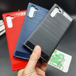 Ốp Lưng Chống Sốc cho SS Galaxy Note10 / Note 10 6.3" Vân 3D Carbon Phay Xước 2