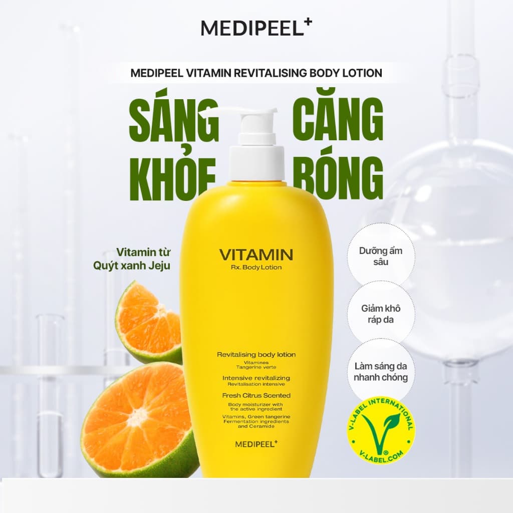 Sữa Dưỡng Thể Làm Sáng Tái Tạo Da Body Lotion MediPeel Vitamin Revitalising 400ml
