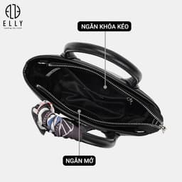 [Tặng Hộp 20.10] Túi Xách Nữ ELLY EL400 Da Tổng Hợp Cao Cấp Đeo Chéo Xách Tay Thời Trang Sang Trọng 4