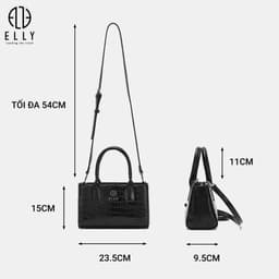Túi Xách Nữ ELLY EL401 Cao Cấp Đeo Chéo Đeo Vai Xách Tay Thời Trang Thanh Lịch Dễ Phối Đồ 4