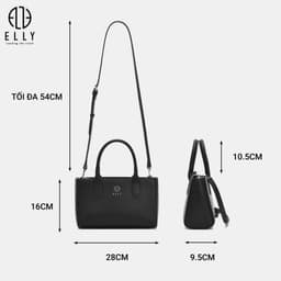 [Tặng hộp 20.10] Túi xách nữ ELLY EL402 túi xách tay đeo chéo da tổng hợp cao cấp thời trang sang trọng 3