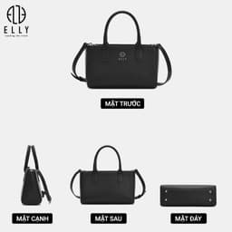 [Tặng hộp 20.10] Túi xách nữ ELLY EL402 túi xách tay đeo chéo da tổng hợp cao cấp thời trang sang trọng 4