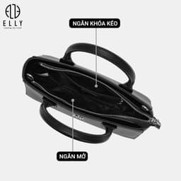 [Tặng hộp 20.10] Túi xách nữ ELLY EL402 túi xách tay đeo chéo da tổng hợp cao cấp thời trang sang trọng 5