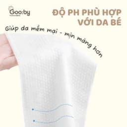 Khăn ướt Gooby Premium cao cấp không mùi an toàn cho trẻ sơ sinh Gói 60 - 100 TỜ 7