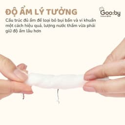 Khăn ướt Gooby Premium cao cấp không mùi an toàn cho trẻ sơ sinh Gói 60 - 100 TỜ 4