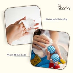 Khăn ướt Gooby Premium cao cấp không mùi an toàn cho trẻ sơ sinh Gói 60 - 100 TỜ 5