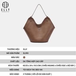 Túi Xách Nữ ELLY EL393 Cao Cấp Cỡ Lớn Đeo Vai Xách Tay Công Sở Thời Trang Thanh Lịch Tiện Dụng 2