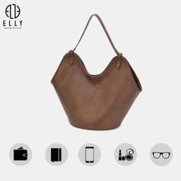 Túi Xách Nữ ELLY EL393 Cao Cấp Cỡ Lớn Đeo Vai Xách Tay Công Sở Thời Trang Thanh Lịch Tiện Dụng 6
