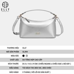 Túi Xách Nữ ELLY EL394 Cao Cấp Đeo Chéo Đeo Vai Xách Tay Thời Trang Thanh Lịch Hot Trend 2