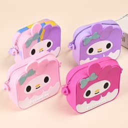 Túi xách silicon hình thỏ tai dài 2 trong 1 cầm tay đeo chéo thời trang đựng bao bì lì xì, mỹ phẩm 8