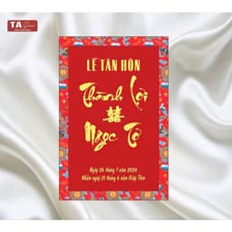 TA 133 - BẢNG CHÀO KHÁCH, BẢNG TÊN DÂU RỄ PHONG CÁCH TRUYỀN THỐNG 1
