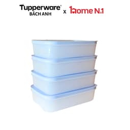 Hộp Trữ Đông Dẻo Tupperware Freezermate 1L Thấp - Nhựa nguyên sinh an toàn - Hàng Chính Hãng 1