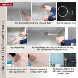 Cây nước nóng lạnh kết hợp bàn pha trà, cà phê Fujihome TB241N-UV – Ngăn khử khuẩn UV, màn hình cảm ứng, hỗ trợ RO 6